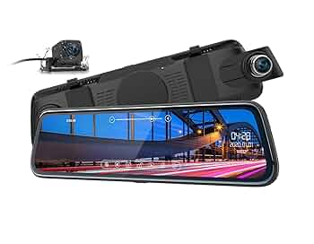 Amazon.co.jp: 【ThiEYE】Dual Lens Mirror Dash Cam CarView2